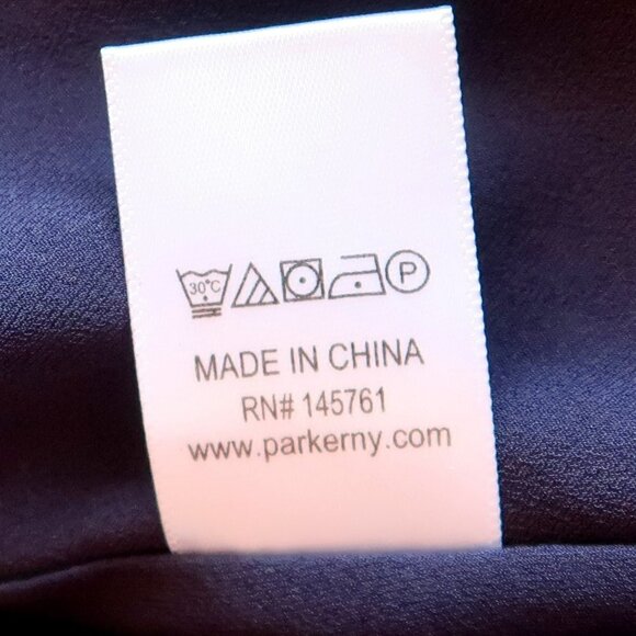 Parker Cosmic Daisy Navy Floral Halter Neck Fit & Flare Mini Dress Size M - Picture 10 of 14